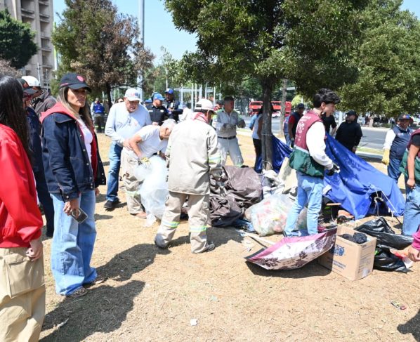 El despliegue interinstitucional abarcó dos puntos sobre la Avenida Paseo de la Reforma: uno a la altura de la calle Violeta, y otro en el cruce en Eje 1, en la colonia Morelos, donde se logró:
