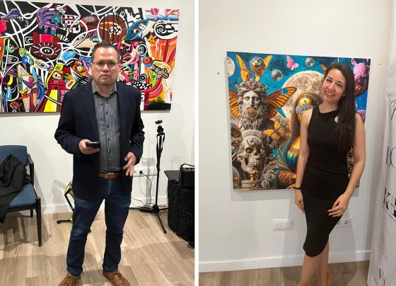 Este jueves, en Madrid, España, se presentó la iniciativa Punto Focal, un espacio abierto al arte liderado por los mexicanos Itzel Martínez y Juan Arias, quienes han desarrollado un proyecto colaborativo para apoyar a artistas mexicanos que buscan sitios para exponer sus obras. FOTO: Especial