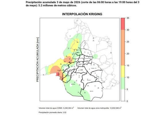 Con corte a las 19:00 horas, las brigadas de la SEGIAGUA ha concluido el 50% de los encharcamientos registrados en las alcaldías Cuauhtémoc y Gustavo A. Madero. FOTO: Especial