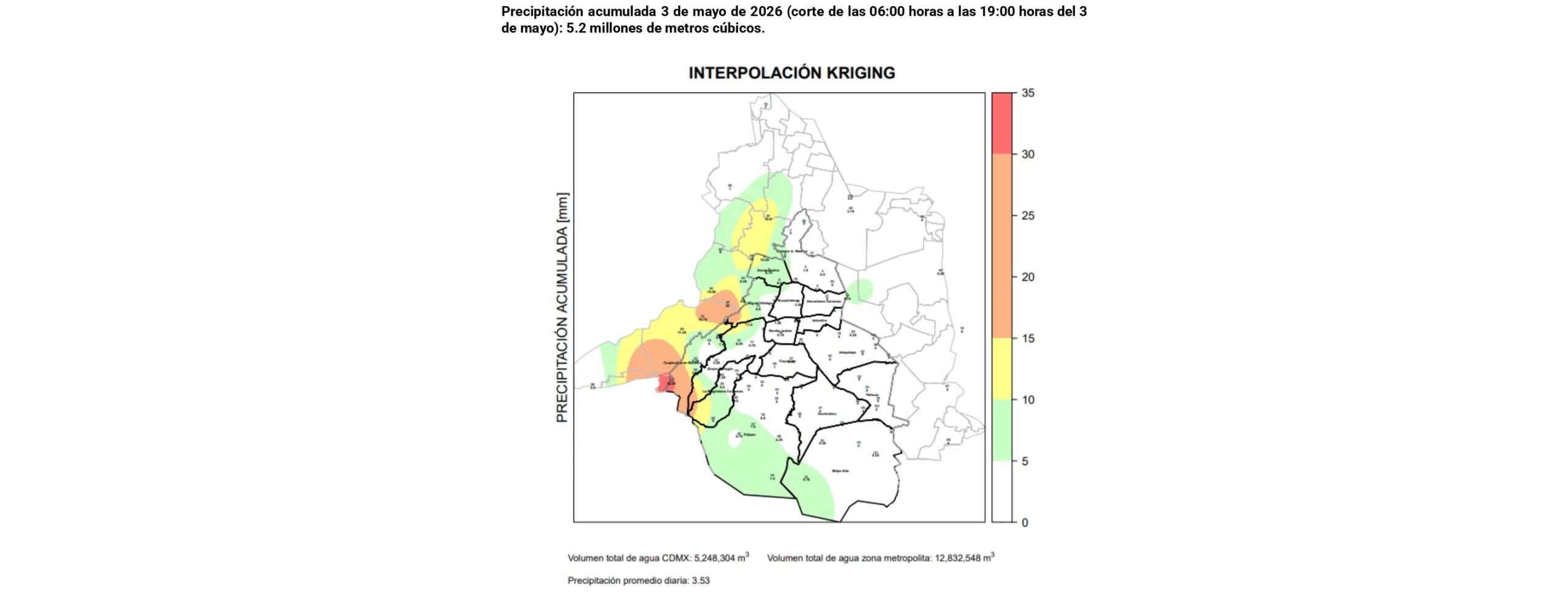 Con corte a las 19:00 horas, las brigadas de la SEGIAGUA ha concluido el 50% de los encharcamientos registrados en las alcaldías Cuauhtémoc y Gustavo A. Madero. FOTO: Especial